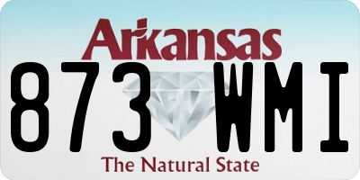 AR license plate 873WMI