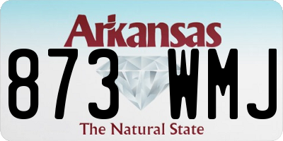 AR license plate 873WMJ