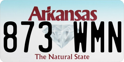 AR license plate 873WMN