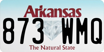 AR license plate 873WMQ