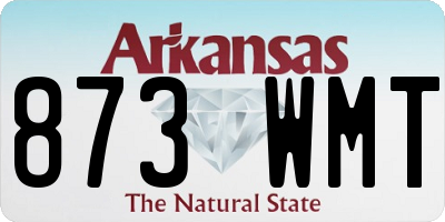 AR license plate 873WMT