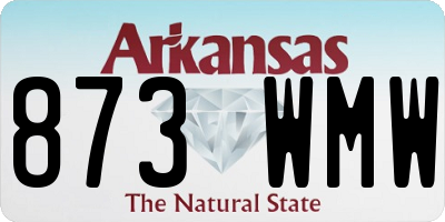 AR license plate 873WMW