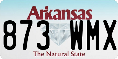 AR license plate 873WMX
