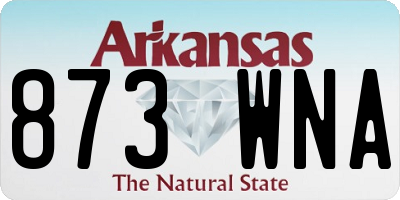 AR license plate 873WNA