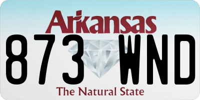 AR license plate 873WND
