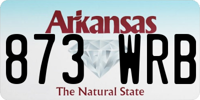 AR license plate 873WRB