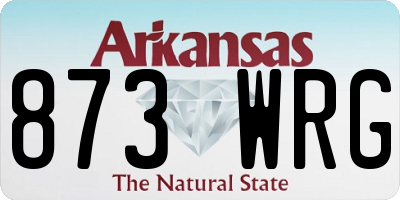 AR license plate 873WRG