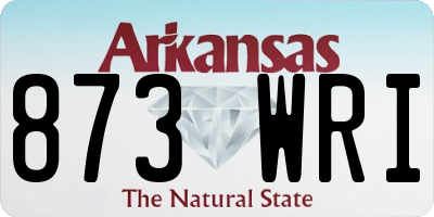 AR license plate 873WRI