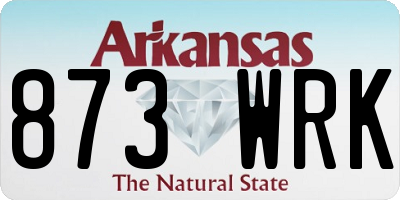 AR license plate 873WRK