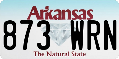 AR license plate 873WRN