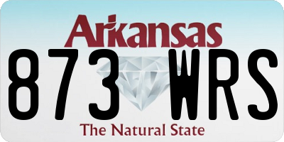 AR license plate 873WRS