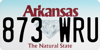 AR license plate 873WRU