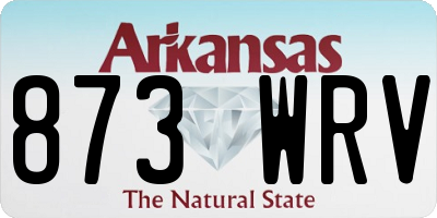 AR license plate 873WRV