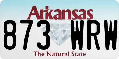 AR license plate 873WRW
