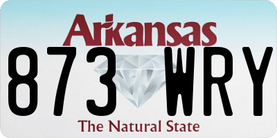 AR license plate 873WRY
