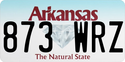 AR license plate 873WRZ