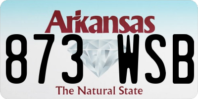 AR license plate 873WSB