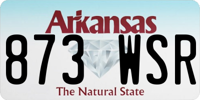 AR license plate 873WSR