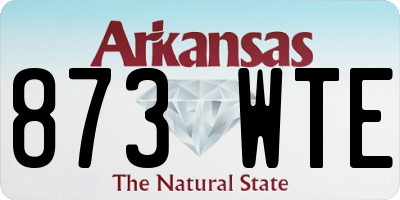 AR license plate 873WTE