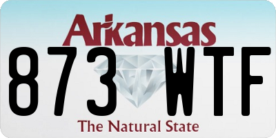 AR license plate 873WTF