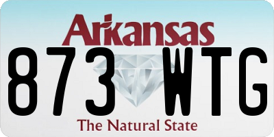 AR license plate 873WTG