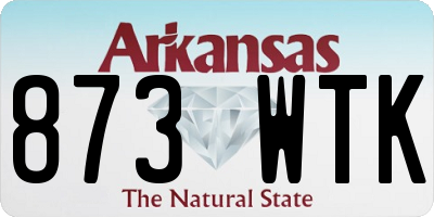 AR license plate 873WTK