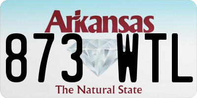 AR license plate 873WTL