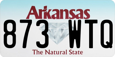 AR license plate 873WTQ