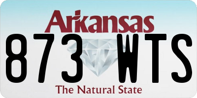 AR license plate 873WTS