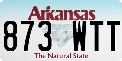 AR license plate 873WTT