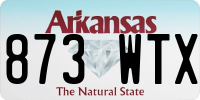 AR license plate 873WTX