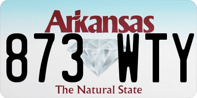 AR license plate 873WTY