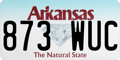AR license plate 873WUC