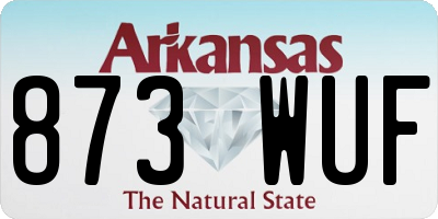 AR license plate 873WUF