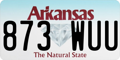 AR license plate 873WUU