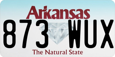 AR license plate 873WUX