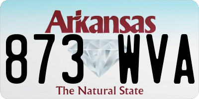 AR license plate 873WVA