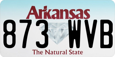 AR license plate 873WVB