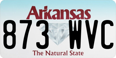 AR license plate 873WVC