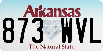 AR license plate 873WVL