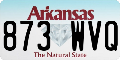 AR license plate 873WVQ