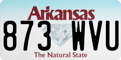AR license plate 873WVU