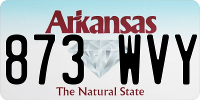 AR license plate 873WVY