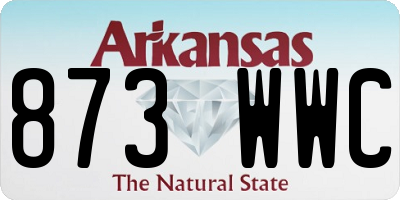 AR license plate 873WWC