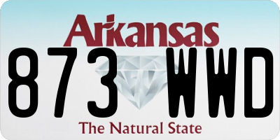 AR license plate 873WWD