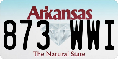 AR license plate 873WWI