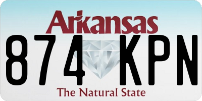 AR license plate 874KPN