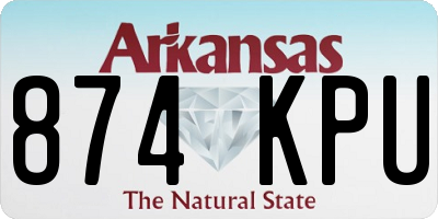 AR license plate 874KPU