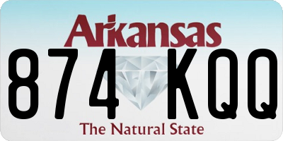 AR license plate 874KQQ