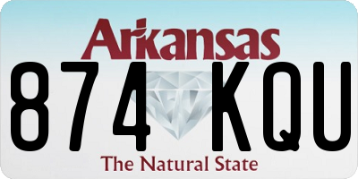 AR license plate 874KQU